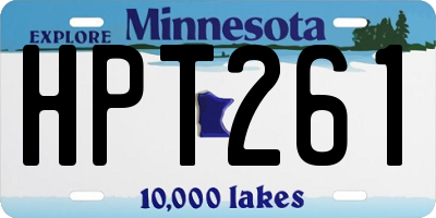 MN license plate HPT261