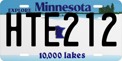 MN license plate HTE212