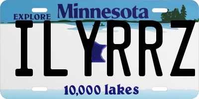 MN license plate ILYRRZ