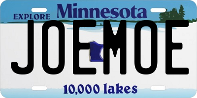 MN license plate JOEMOE