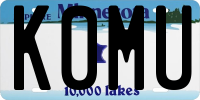 MN license plate K0MU