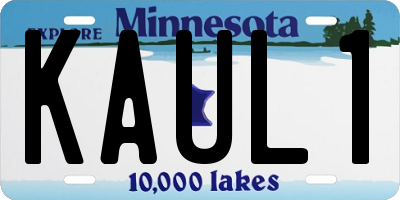 MN license plate KAUL1