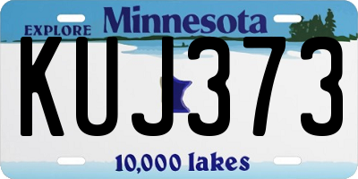 MN license plate KUJ373