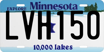 MN license plate LVH150