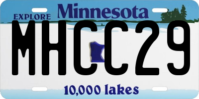 MN license plate MHCC29