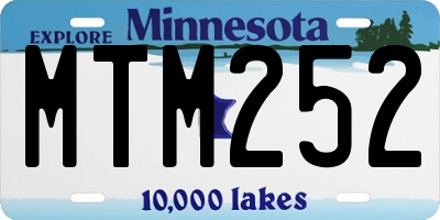 MN license plate MTM252