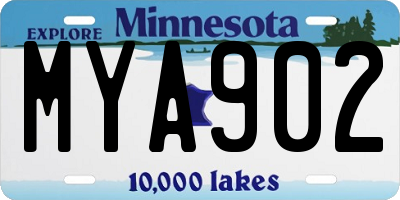 MN license plate MYA902