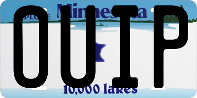 MN license plate OUIP