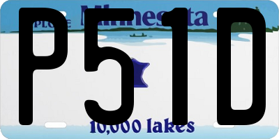 MN license plate P51D