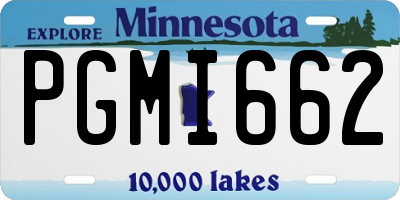 MN license plate PGMI662