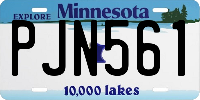 MN license plate PJN561