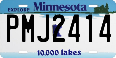 MN license plate PMJ2414