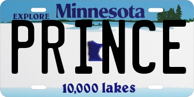 MN license plate PRINCE