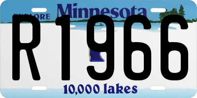 MN license plate R1966