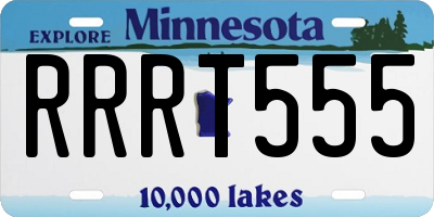 MN license plate RRRT555