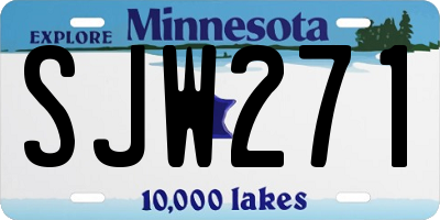 MN license plate SJW271