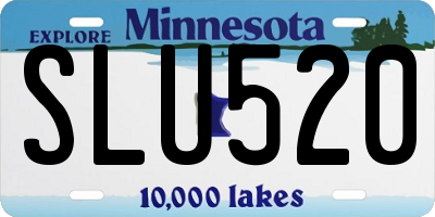 MN license plate SLU520