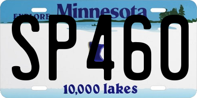 MN license plate SP460