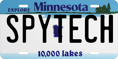 MN license plate SPYTECH