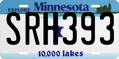 MN license plate SRH393