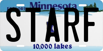 MN license plate STARF