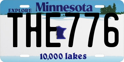 MN license plate THE776