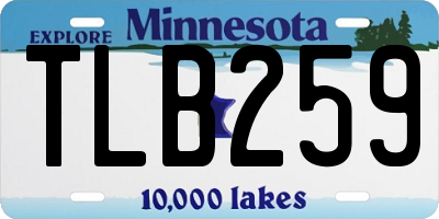 MN license plate TLB259