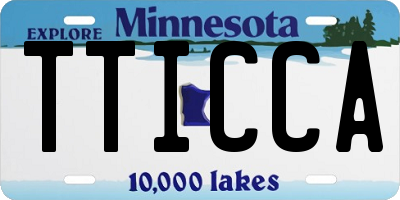 MN license plate TTICCA