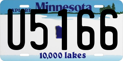 MN license plate U5166