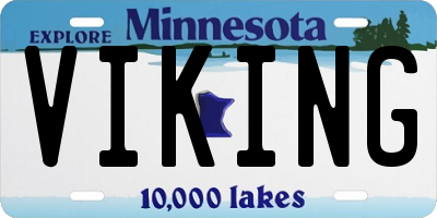 MN license plate VIKING