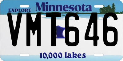 MN license plate VMT646