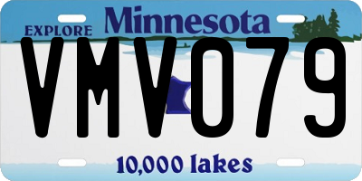 MN license plate VMV079