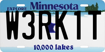 MN license plate W3RK1T