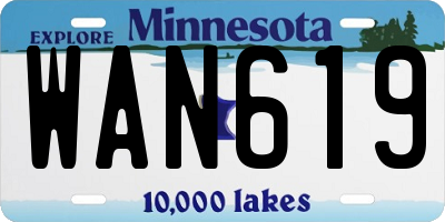 MN license plate WAN619