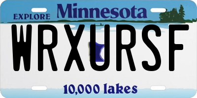 MN license plate WRXURSF