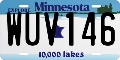 MN license plate WUV146