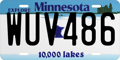 MN license plate WUV486