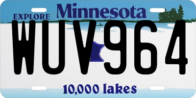 MN license plate WUV964