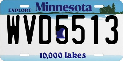 MN license plate WVD5513