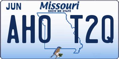 MO license plate AH0T2Q