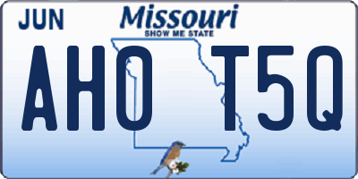 MO license plate AH0T5Q