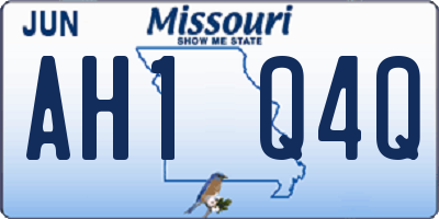 MO license plate AH1Q4Q