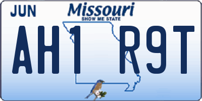 MO license plate AH1R9T