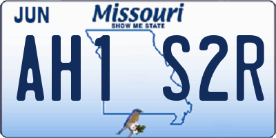 MO license plate AH1S2R