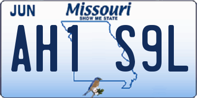 MO license plate AH1S9L