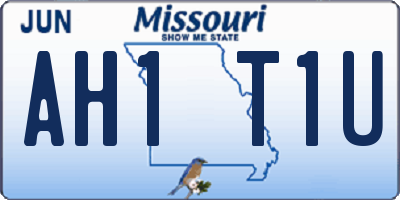 MO license plate AH1T1U