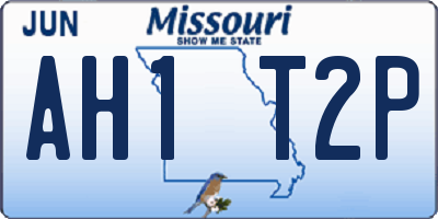 MO license plate AH1T2P