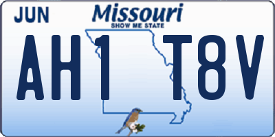 MO license plate AH1T8V