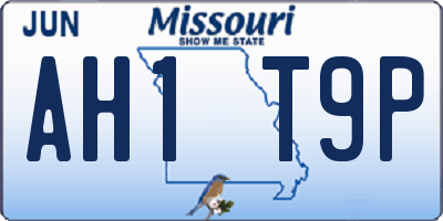 MO license plate AH1T9P