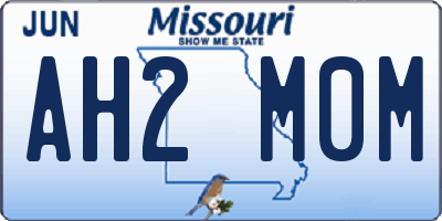 MO license plate AH2M0M